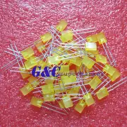 500PCS 2x5x7mm 2*5*7MM Rectangle LED Yellow Colour Yellow Light Emitting Diode