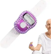 Finger Clickers for Counting - Manual Counter Clicker,Manual Lap Record Ring Resettable Number Tracking Ring