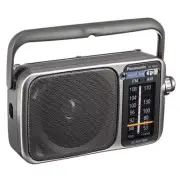 Panasonic RF 2400D Grey Silver Portable Radio with AM FM Reception