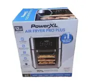 PowerXL GLA-1005 Electric Air Fryer - Silver