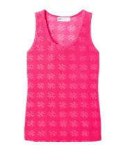 sleeveless textured tank top S,XL,L,M Pink