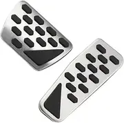 CHPGKGVNVT Car Accelerator Brake Pedals Slip Resistance Cover for Jeep Wrangler JL 2018-2021 Stainless Steel Accessories Pedals