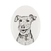 Welsh Terrier tombstone with a picture of a dog Art-Dog