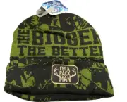 I'm a Rack Man "Bigger the Better" Knit Beanie Hat Ski Unique Beanie NEW