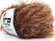 Cocoa Brown Eyelash Yarn 22753 Ice Yarns 50gr 76 yds +/- Polyester Faux Fur Yarn