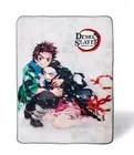 Demon Slayer Throw Blanket Fleece 45x60in Kimetsu no Yaiba Tanjiro & Nezuko Snow