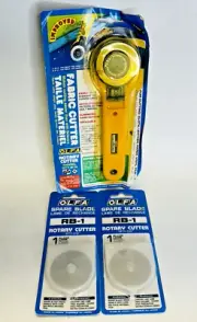 Olfa Rotary Cutter Model RTY-2/G Fabric Cutter 2 Extra Blades Made in Japan NEW