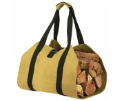 Canvas Firewood Wood Carrier Bag Log Camping Outdoor Holder Carry Storage Bag Khaki