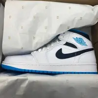 在飛比找Yahoo!奇摩拍賣優惠-Air Jordan 1 Mid Laser Blue 藍 