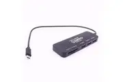 Micro USB Card Reader Plus USB HUB 2in1 Combo Adapter Supports SD SDHC SDXC TF Memory Cards
