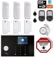 4G+Wifi App Control Wireless Home Security DIY Burglar House Office Alarm System
