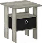 Small End Table Furniture Side Accent Bedroom Storage Shelf Wood With Drawer New
