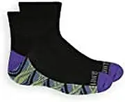 [Fruit of the Loom] Girls Smooth 12-Pack Ankle Socks, 6-10.5, Black Assorted 1
