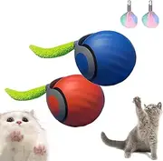 Speedy Tail 2.0, Interactive Cat Toy Ball, Automatic Cat Ball Toy, Touch ＆ Sound Control Smart Cat Ball Toy, Electric Rotating Cat Toy with Colorful Plush Tail, Cat Toys for Indoor Cats