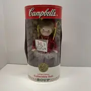 CAMPBELL’S SOUP 1998 Ice Skater Doll w/Stand & COA Vintage Limited Edition