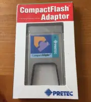 1996 NOS Vintage Pretec Active CompactFlash CF Adapter PCMCIA PC Card Reader