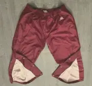 BROOKS Running-Track Pants Maroon w/Button up Leg Opening
