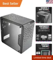 MasterBox Q300L Micro-ATX Tower with Magnetic Design Dust Filter, Transparent...