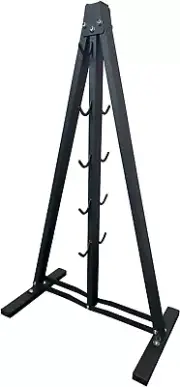 Gym Fitness LAT Pull down Bar Storage Rack for Mag Grip, Heavy Duty A-Frame Stan