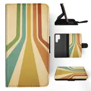 FLIP CASE FOR SAMSUNG GALAXY|COOL RETRO LINE PATTERN COLOUR #3