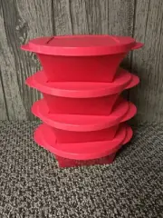 Tupperware Impressions 2 1/2 Cup Bowl Set With Seals