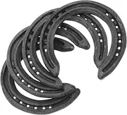 Horseshoe Nails for Horses 4pcs Iron Horse Shoes Equestrian Hoof Nail Set Care Tools Farrier Trim