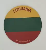 Lithuania Country Flag Water Bottle Laptop Vinyl Sticker Decal Statesman Ties