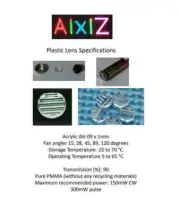 Attachable Line Lens For 200nm-1100nm Laser Module M9xP0.5