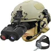 Digital Night Vision Scope Helmet Night Vision Goggles Night Vision Binoculars 4X Digital Zoom, FHD 1080p, 985ft/300m @ 100% Darkness, USB Rechargeable