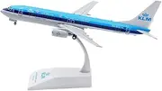 Pre-Built Model Aircraft 19CM for KLM Royal Dutch Airlines B737-800 PH-BXA 1:200 Diecast Model Airplane Finished Alloy Display Aircraft Miniature Airplane Model