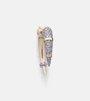 [Rainbow K] Rainbow K Horn 14kt gold single earring with diamonds One Size gold