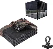 Dog Kennel Shade Cover 95% Sunblock Shade Tarp Panel Net Mesh with Grommets for Outdoor Dog House Large Pet Crate Chicken Coop, 10ft x 10ft