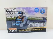 STEM Solar Robot Creation Kit w/ 190 Easy Build Pieces, 12 Different Robots NEW