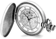Charles Hubert Antiqued Floral Design Pocket Watch XWA4462
