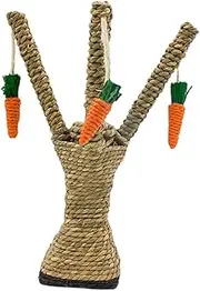 BESPORTBLE Cat Scratch Hanging Carrot Tree Branch Style Kitten Teaser Durable Wear Resistant Plaything for Indoor Cats for Pet Fun Scratch Relief