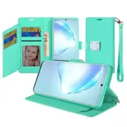 GSA Luxury Flip Wallet Case for Samsung Galaxy S20 Plus - Teal