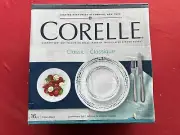 New Corelle Ocean Blues 10.25" Dinner Plates Waves of Blue Dots Set of Four