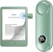 4smarts RF Remote Control Page Turner for Kindle Paperwhite, Kobo, iPad, Tablets, iPhone, and Android – Hands-Free Page Turning with Silent Click, LCD Battery Display, and Wide Compatibility, Green