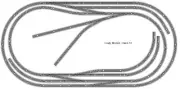 Bachmann E-Z Track Train Layout #015 Train Set HO Scale 4' X 8' Wire Switches
