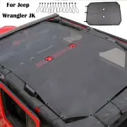 Mesh Sunshade Bikini Top UV Protection for 2007-2018 Jeep Wrangler JKU 4 Door T (for: Jeep)