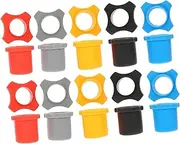 AKOOSY 10Sets Mic Slip Protective Rings Durable Four Corner Protection for Wireless Microphones Grey and Easy to Install Extend Microphone Lifespan