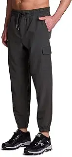 [Avalanche] Men's Hiking Joggers Lightweight Woven Cargo Jogger Pants with Pockets