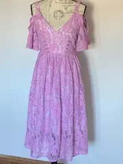 ASOS Lace Lining Petite Taffy Dress Size 4