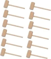 HONITANO 15Pcs Mini Wooden Crab Mallets for Seafood and Cake Durable Solid Hammers Lightweight and Portable Kitchen Tool for Home Use for Cooking Activities