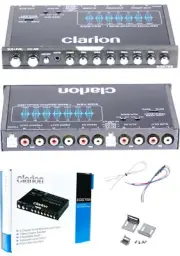 7-BAND CLARION EQS-755 Car Audio Graphic High End Equalizer 3.5mm RCA Aux Input