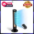 Oscillating Tower Fan Remote Control Ionizer 3 Speeds Timer for Bedroom