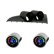 BA BF Falcon XR6 XR8 Gauge Pod Holder w/ Electronic Volts & Oil Pressure Gauge