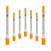 50Pcs/Pack 1ML Syringe with 30G (8Mm Long) Lab Supplies Individually Sealed Package As Shown