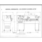 CLAUSING 1300 Metal Lathe Operator Parts Manual Serial #'s 130200 - 130914 1975
