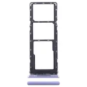 For Infinix Smart 6 X6511B SIM Card Tray + SIM Card Tray + Micro SD Card Tray Purple